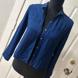 Abercrombie Navy Blue Button-Up Shirt